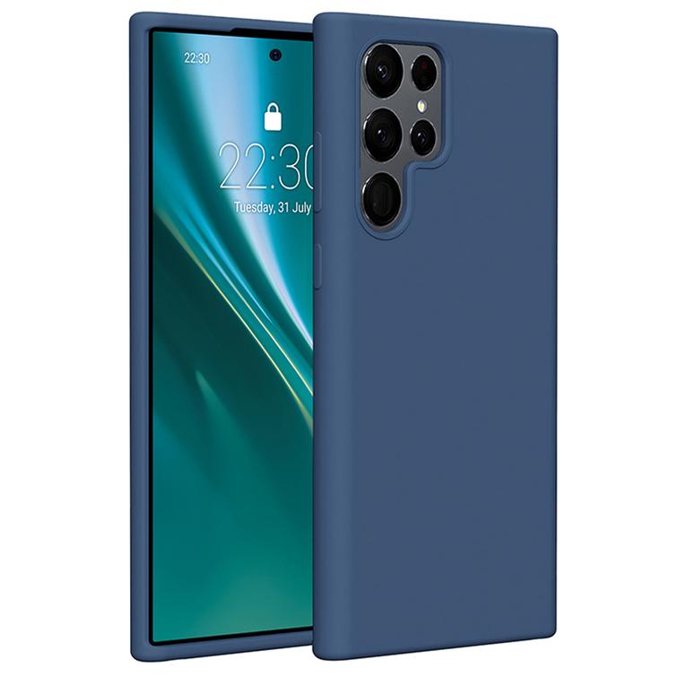 Etteri silikonikotelo Samsung Galaxy S22 Ultra tummansiniselle