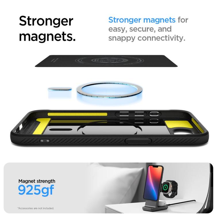 Spigen Rugged Armor MagSafe -kotelo iPhone 16E:lle, mattamusta
