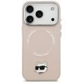 Karl Lagerfeld case for iPhone 17 Pro Max 6,9" Choupette Pin MagSafe pink