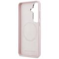 Karl Lagerfeld case Saffiano KC Metal Logo MagSafe for Samsung Galaxy S26 Plus pink