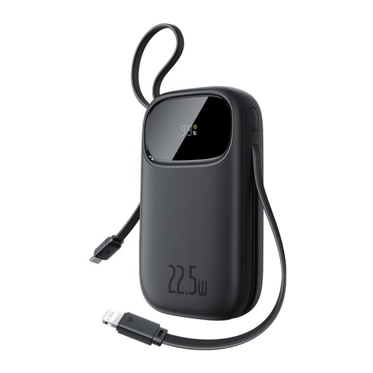 Baseus Qpow3 Digitaalinen Näytöllinen Pikalataus Varavirtalähde 22.5W 20000mAh Kosminen Musta