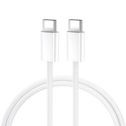 BWOO-kaapeli USB-C - USB-C 2m 60W valkoinen