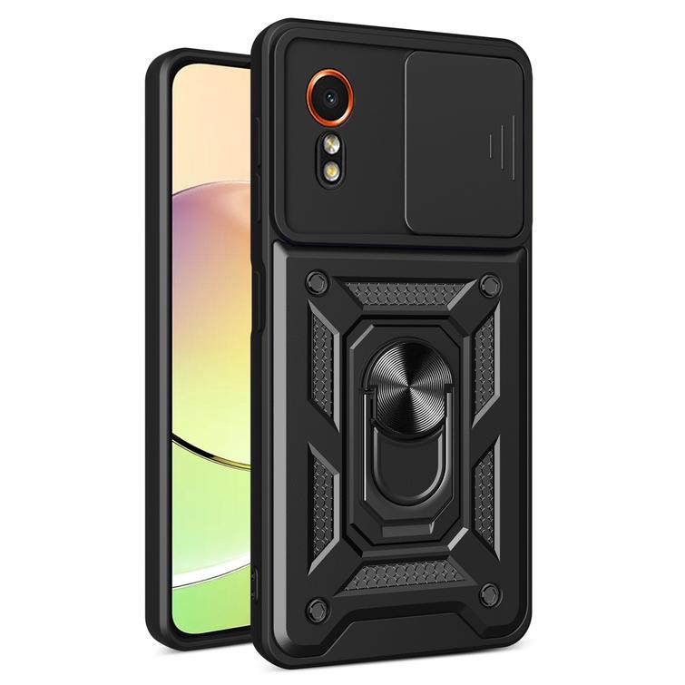Defender Slide -suojakuori Samsung Galaxy Xcover 7:lle, musta