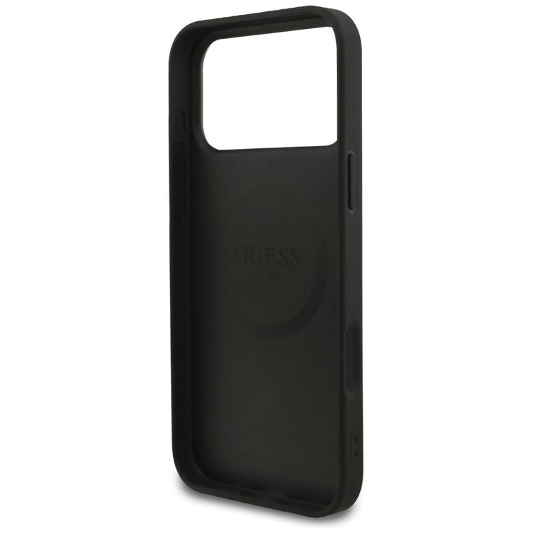 Etui Guess Grained Ring MagSafe do&nbsp; &nbsp; &nbsp; &nbsp;iPhone 17 Pro Max czarny