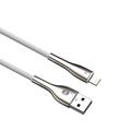 Forever Sleek USB-kaapeli - Lightning 1,0 m 2.4A valkoinen