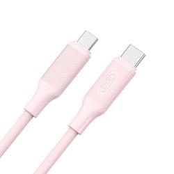 XO-kaapeli NB-Q265B PD USB-C - USB-C 1,0m 60W pinkki