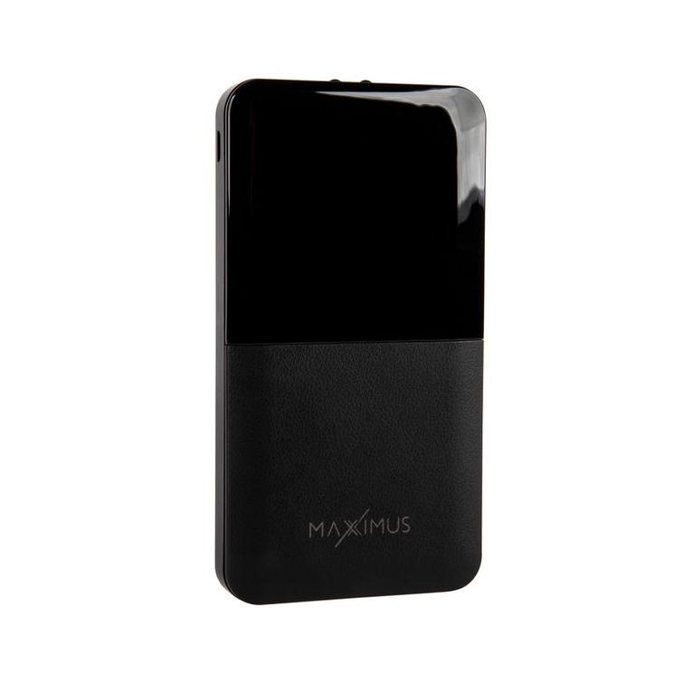 POWERBANK MX ROTH 10 000 mAh, 2XUSB, 10W Li-Po, BLACK, + microUSB CABLE