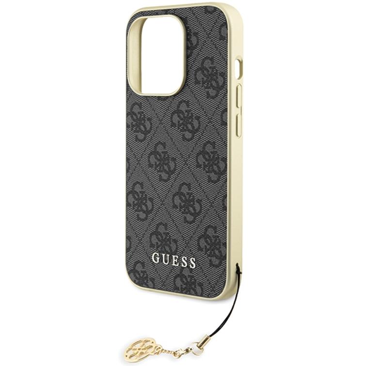 Guess iPhone 15 Pro 6,1" -puhelimen suojakuori GUHCP15LGF4GGR harmaa kovakuori 4G Charms Collection