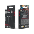 Maxlife MXUC-09 kulmakaapeli USB-C - USB-C 1,0 m 60W musta