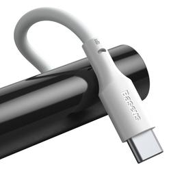 Baseus kaapeli Simple Wisdom USB - USB-C 1,5 m 5A valkoinen 2 kpl