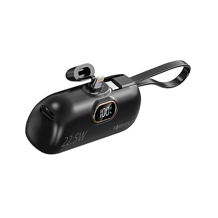 Forever MTB-100 mini-varavirtalähde 22,5 W 5000 mAh Lightning musta