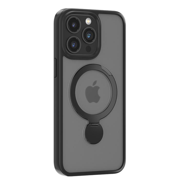 Comma-suojakuori Joy Shark Mag iPhone 15 Plussalle, musta