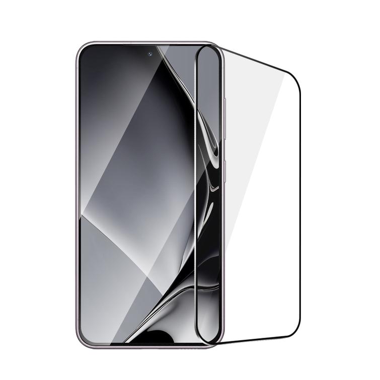 Karkaistusta lasista valmistettu metallikehys Samsung Galaxy S22 / S23:lle, musta kehys