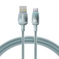 Baseus-kaapeli Discolor USB - USB-C 100W 1m Sinivihreä