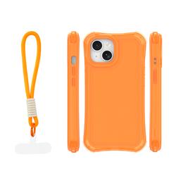 Safepop case with strap for iPhone 15 6,1" orange