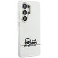 Karl Lagerfeld case IML Peekaboo Karl&Choupette MagSafe for Samsung Galaxy S26 Ultra transparent