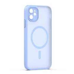 Mag Matt case for iPhone 11 light blue camera protection
