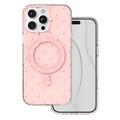 Bubble Dots Mag -suojakuori iPhone 16 Pro Max 6,9" -puhelimelle, pinkki