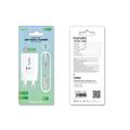 T-PHOX WALL CHARGER POCKET SERIES 2xUSB TCC-224 12W + USB-C CABLE WHITE