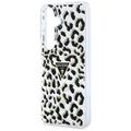 Guess case IML Leopard Print Triangle MagSafe for Samsung Galaxy S26 black