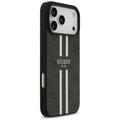 Guess 4G Printed Stripes MagSafe -suojakuori iPhone 17 Pro Maxille, musta