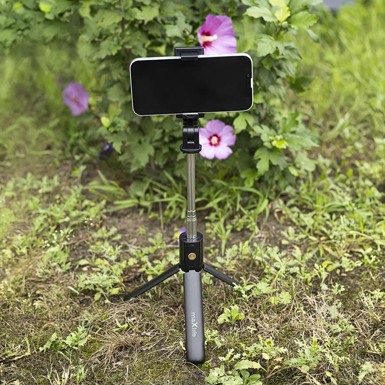 Maxlife Bluetooth-selfiekeppi jalusta MXST-100 musta
