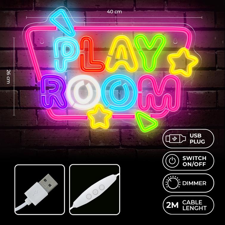 Forever Light Neon PLEXI LED PLAYROOM multicolor FPNE39