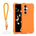 Safepop case with strap for Samsung Galaxy S24 / S25 orange