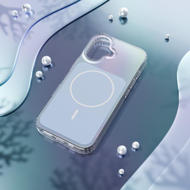 Etteri Hidden Pearl case for iPhone 17 6,3" light blue