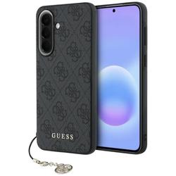Guess HC PU 4G Classic Logo case with charm for Samsung Galaxy A57 black