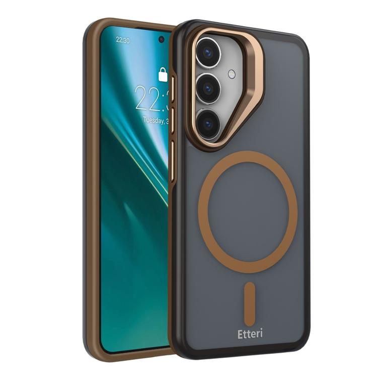 Etteri Morning Fog suojakuori Samsung S25:lle ruskea