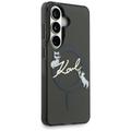 Karl Lagerfeld case IML KC Script MagSafe for Samsung Galaxy S26 black