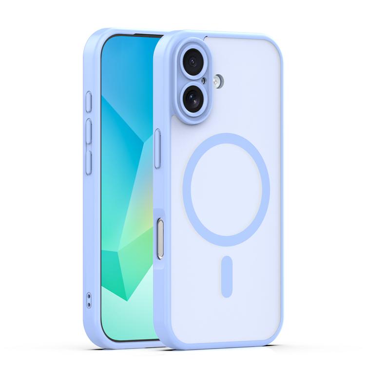 Mag Matt case for iPhone 16 6,1" light blue camera protection