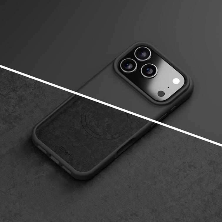 Etteri Silicone Mag kotelo iPhone 17 Prolle musta
