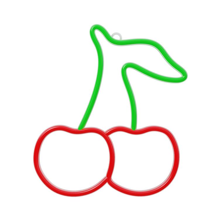 Neon LED-valo kirsikanvihreä punainen NNE23 Neolia