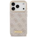 Guess 4G Logo Plate MagSafe case for iPhone 17 Pro pink