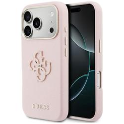 Guess HC PU FW RESIN LOGO PINK -suojakuori iPhone 17 Pro Max 6,9":lle
