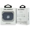 Karl Lagerfeld Monogram Choupette Head case for AirPods Pro 3 black