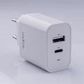 Maxlife MXTC-06-25AC PD QC laturi 1x USB-C 1x USB 25W valkoinen