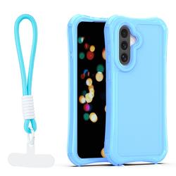 Safepop case with strap for Samsung Galaxy A57 5G blue