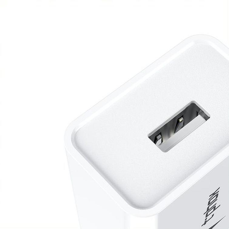 WALL CHARGER T-PHOX MINI-EU MICRO USB WHITE 1.2M 2.4A