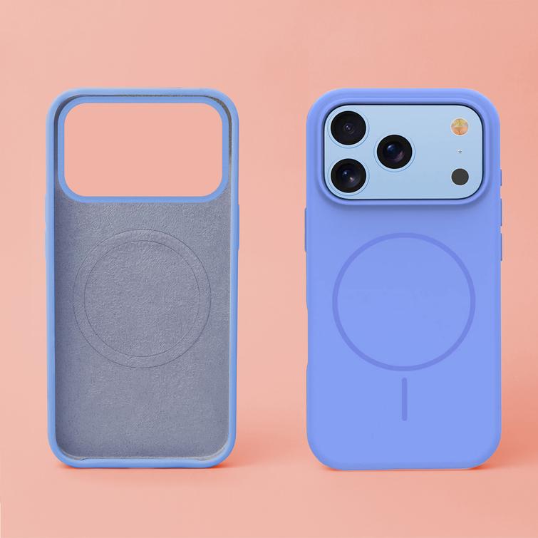 Silikoni ohut Mag kotelo iPhone 17 Pro 6,3" / iPhone 18 Pro 6,3" taivaansininen