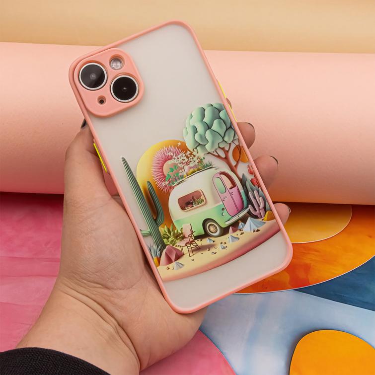 Ultratrendikäs iPhone 13 Pro 6,1" -puhelimen suojakuori, pinkki