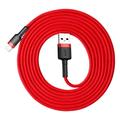 Baseus-kaapeli Cafule USB - Lightning 2,0 m 1,5A puna-punainen