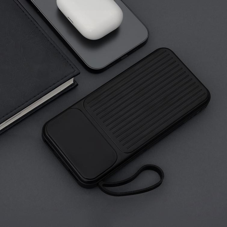 Maxlife varavirtalähde sisäänrakennetuilla kaapeleilla MXPB-06 PD QC 22,5W 10000 mAh musta