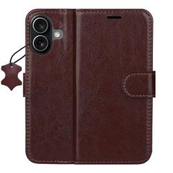 Smart Luxe nahkakotelo iPhone 16 6,1" ruskea