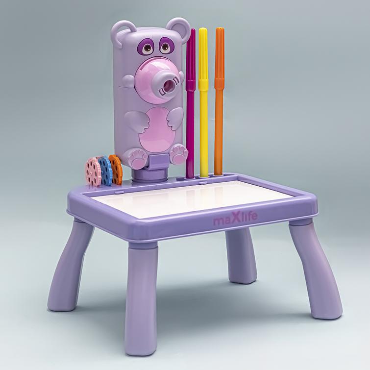 Maxlife-projektori piirustuspöydällä MXDP-100 violetti