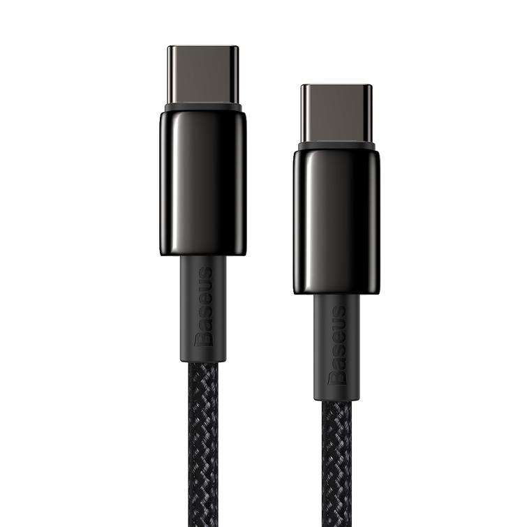 Baseus-kaapeli Tungsten PD USB-C - USB-C 2,0 m musta 100W
