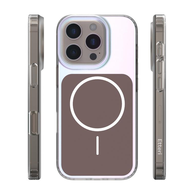 Etteri Hidden Pearl case for iPhone 16 Pro 6,3" brown