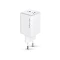 Forever TC-08-45CC GaN PD charger 2x USB-C 45W white